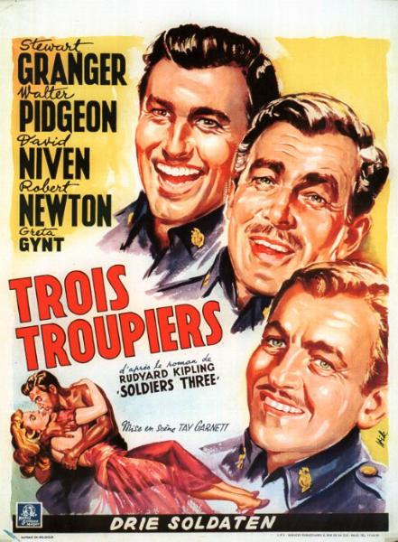 Repro 30x40cm - TROIS TROUPIERS - Belge
