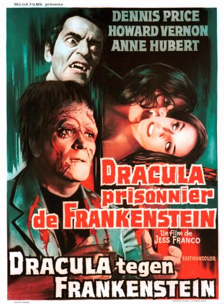 Affiche - DRACULA, PRISONNIER DE FRANKENSTEIN - 36x56cm