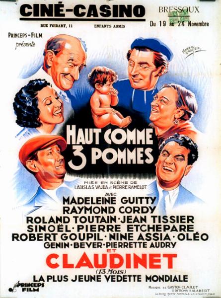 Repro 30x40cm - HAUT COMME TROIS POMMES - Belge