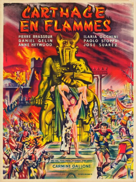 Affiche - CARTHAGE EN FLAMMES - 60x80cm