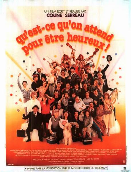Affiche - QU'EST-CE QU'ON ATTEND POUR ETRE HEUREUX ? - 120x160cm