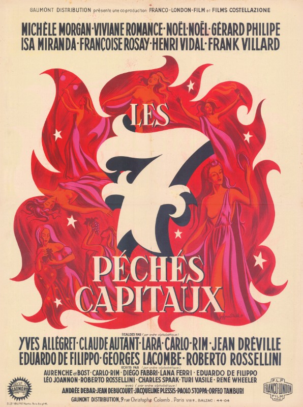 Repro 30x40cm - 7 PECHES CAPITAUX (les) - Française