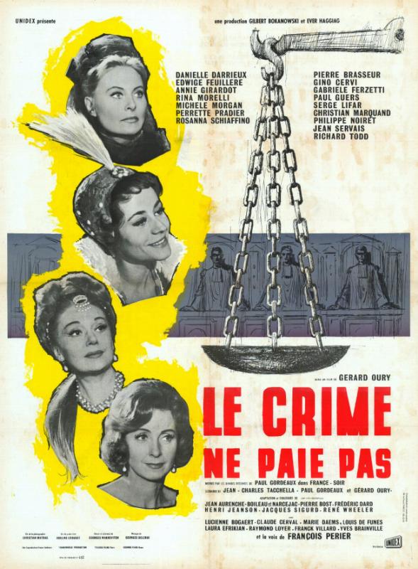 Repro 30x40cm - CRIME NE PAIE PAS (le) - Française