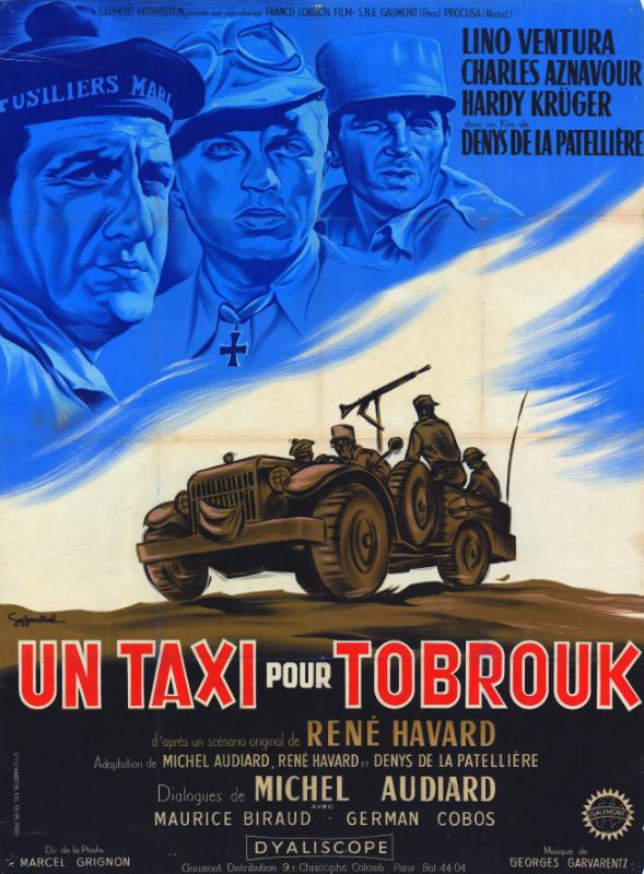 Repro 30x40cm - UN TAXI POUR TOBROUK - Française