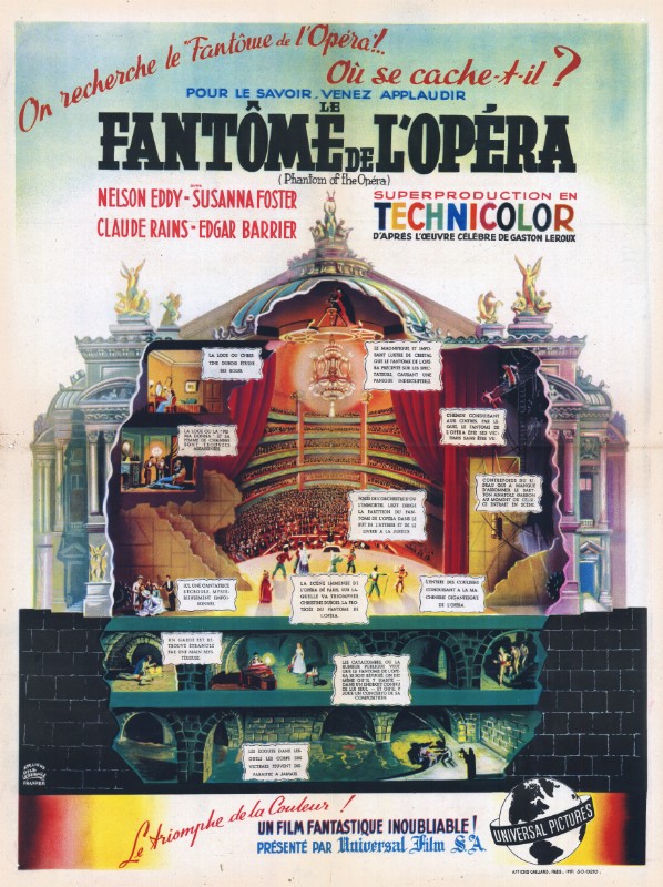 Repro 30x40cm - FANTOME DE L'OPERA (le) - Française B