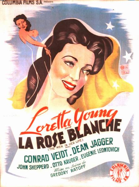 Repro 30x40cm - ROSE BLANCHE (la) - Française