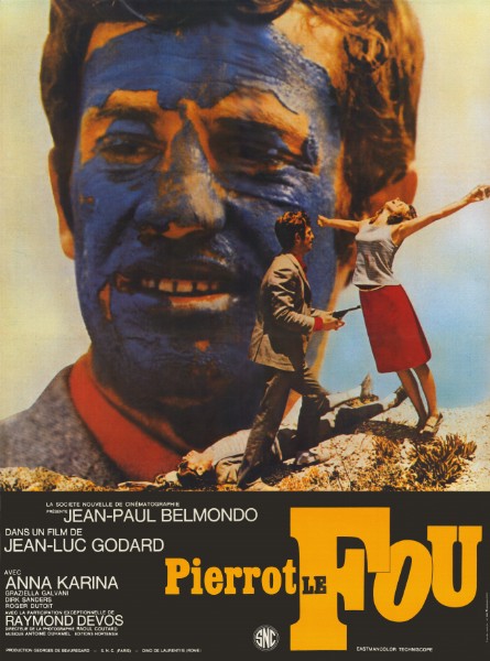 Affiche - PIERROT LE FOU - Ressortie 120x160cm
