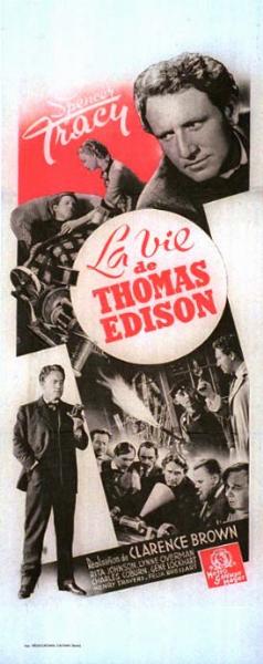 Affiche - VIE DE THOMAS EDISON (la) - 25x60cm