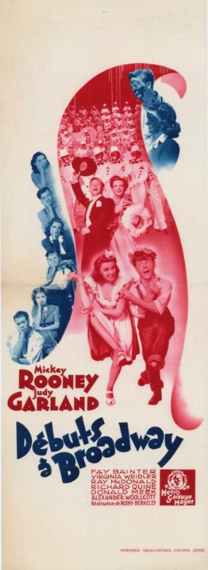 Affiche - DEBUTS A BROADWAY - 25x60cm