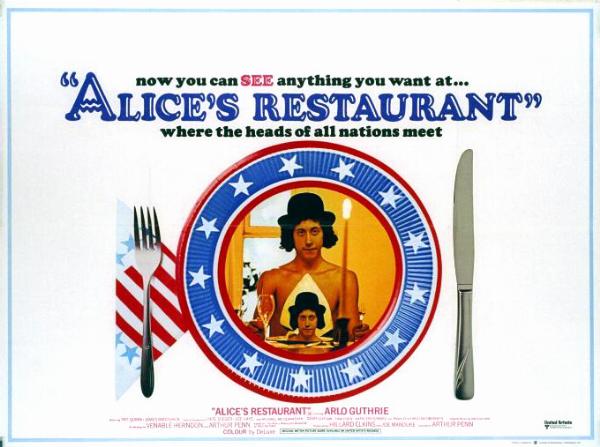 Repro 30x40cm - ALICE'S RESTAURANT - Anglaise