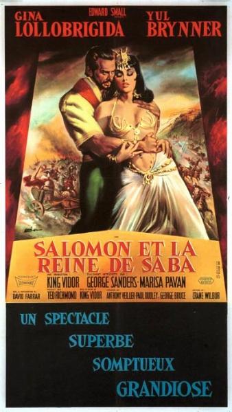 Affiche - SALOMON ET LA REINE DE SABA - 40x80cm
