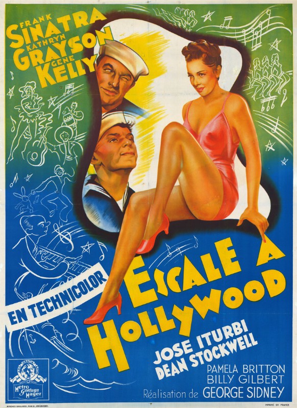 Repro 30x40cm - ESCALE A HOLLYWOOD - Française