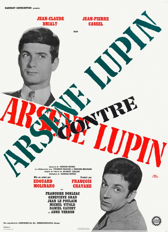 Affiche - ARSENE LUPIN CONTRE ARSENE LUPIN - 120x160cm