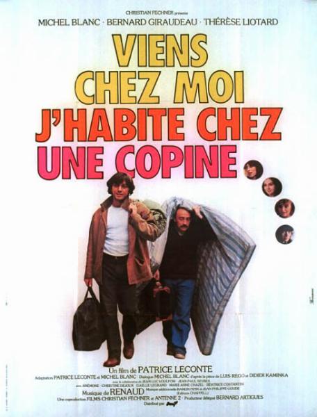 Affiche - VIENS CHEZ MOI, J'HABITE CHEZ UNE COPINE - 120x160cm