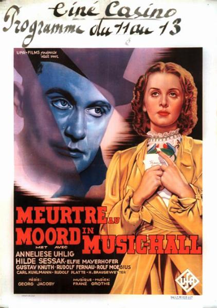 Affiche - MEURTRE AU MUSIC-HALL - 40x55cm
