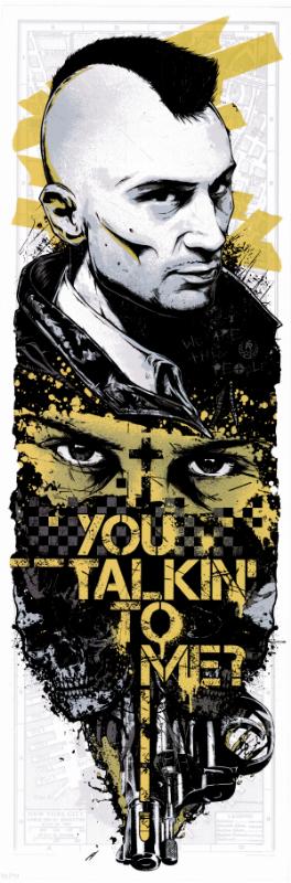 Sérigraphie - TAXI DRIVER - 30,5x91,5cm