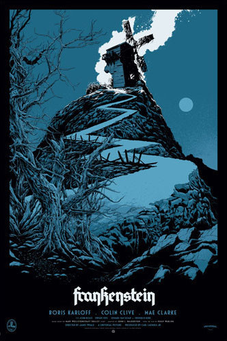 Sérigraphie Mondo - FRANKENSTEIN - 61x91,5cm