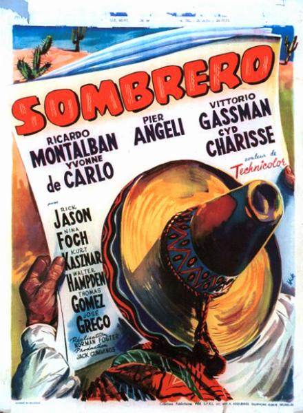 Repro 30x40cm - SOMBRERO - Belge