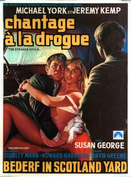 Repro 30x40cm - CHANTAGE A LA DROGUE - Belge