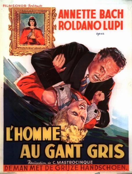 Repro 30x40cm - HOMME AU GANT GRIS (l') - Belge