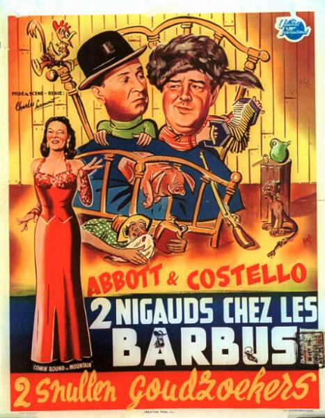 Repro 30x40cm - DEUX NIGAUDS CHEZ LES BARBUS - Belge