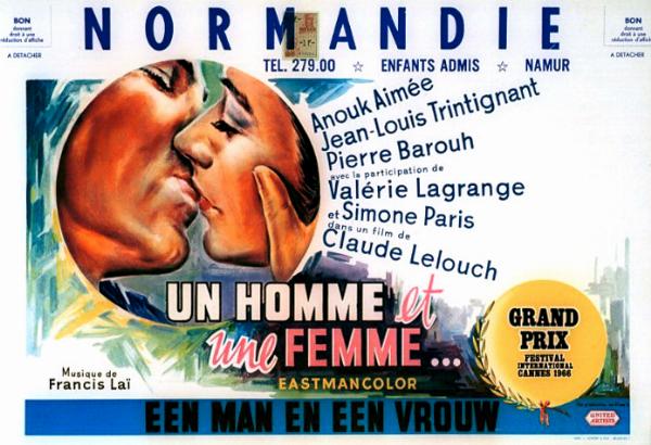 Repro 30x40cm - UN HOMME ET UNE FEMME - Belge