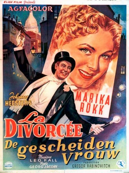 Repro 30x40cm - GESCHIEDENE FRAU (die) - Belge