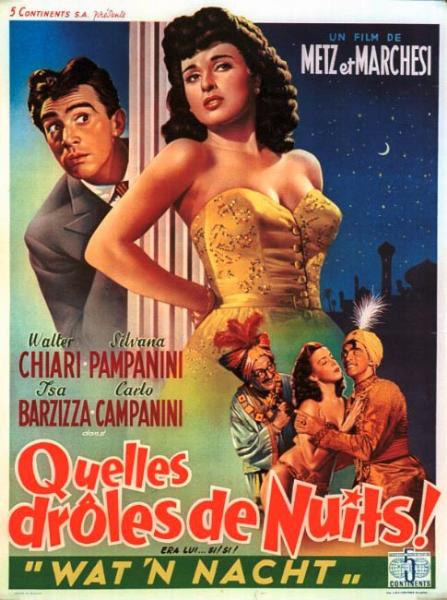 Repro 30x40cm - QUELLES DROLES DE NUITS - Belge