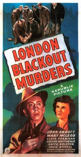 Affiche - LONDON BLACKOUT MURDERS - 100x200cm