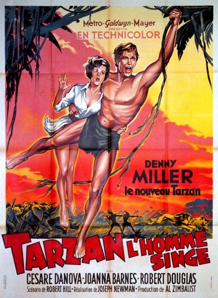 Affiche - TARZAN L'HOMME SINGE - Ressortie 120x160cm