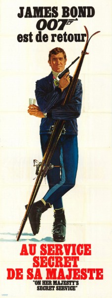 Affiche - AU SERVICE SECRET DE SA MAJESTE - 120x320cm