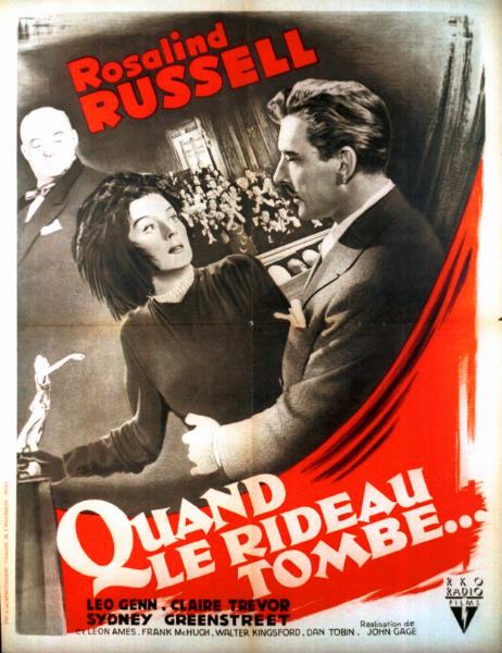 Affiche - QUAND LE RIDEAU TOMBE - 60x80cm