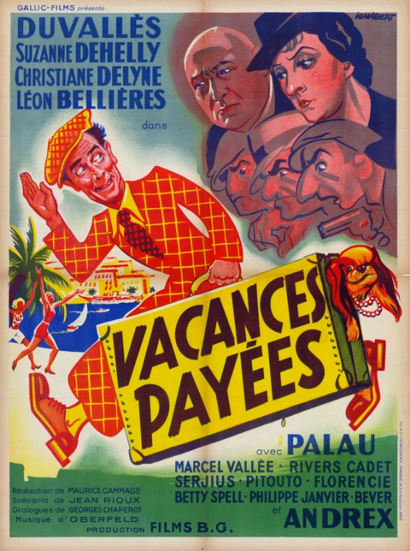 Affiche - VACANCES PAYEES - 60x80cm