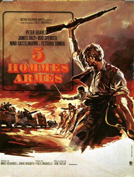 Affiche - CINQ HOMMES ARMES - 40x55cm