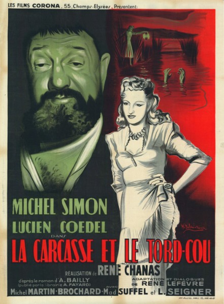 Repro 30x40cm - CARCASSE ET LE TORD-COU (la) - Française