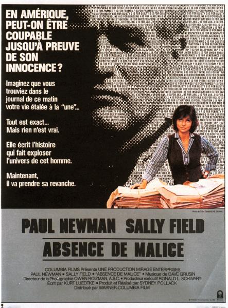 Affiche - ABSENCE DE MALICE - 120x160cm