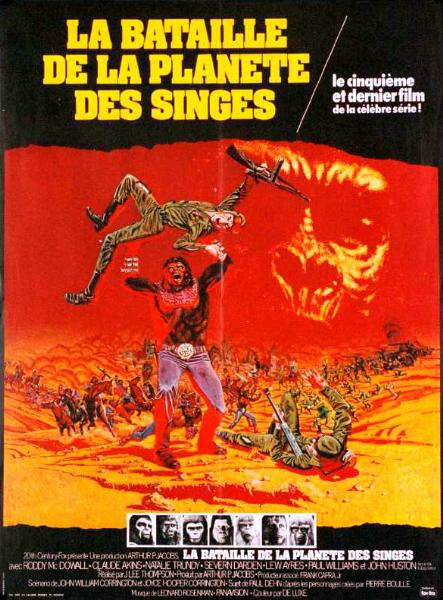 Repro 30x40cm - BATAILLE DE LA PLANETE DES SINGES (la) - Française