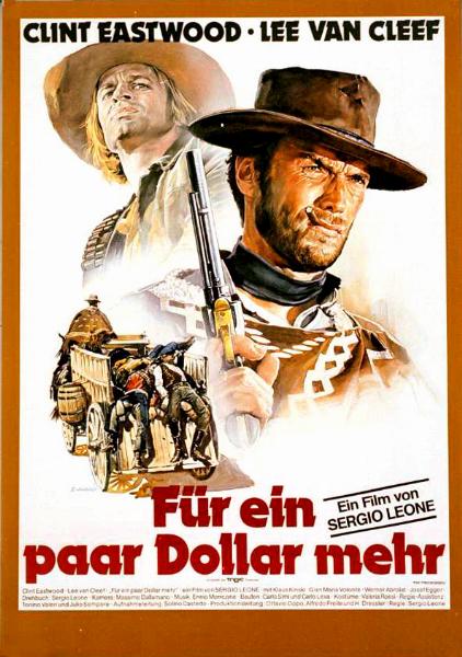 Affiche - ET POUR QUELQUES DOLLARS DE PLUS - Ressortie 60x80cm - GER