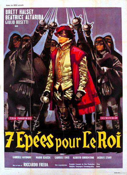 Repro 30x40cm - SEPT EPEES POUR LE ROI - Française