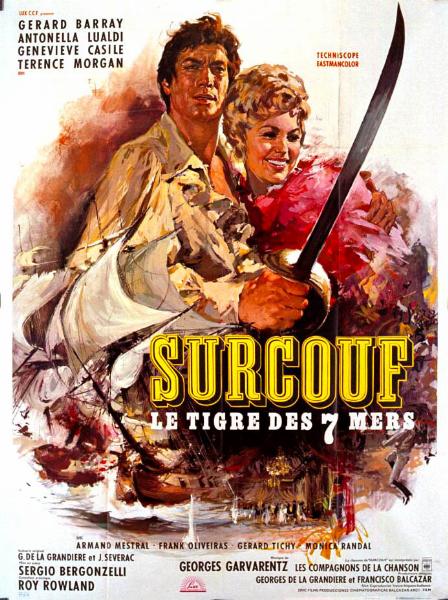 Affiche - SURCOUF, LE TIGRE DES SEPT MERS - 120x160cm