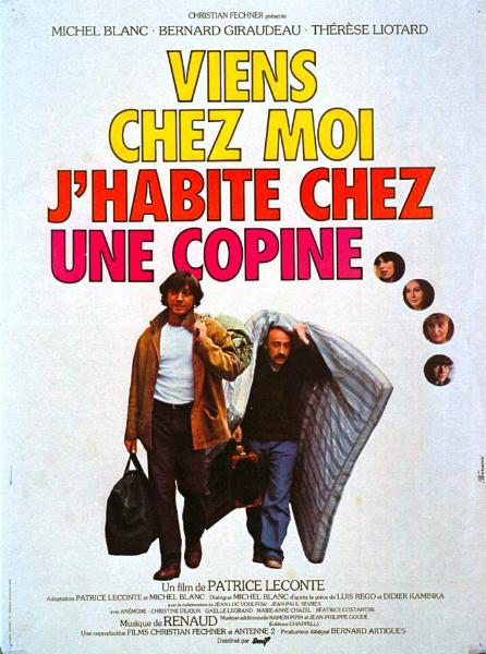Affiche - VIENS CHEZ MOI, J'HABITE CHEZ UNE COPINE - 40x55cm