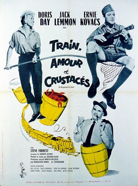 Affiche - TRAIN, AMOUR ET CRUSTACES - 60x80cm