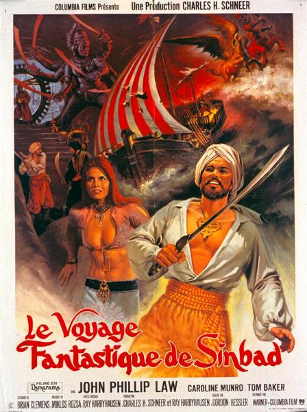Repro 30x40cm - VOYAGE FANTASTIQUE DE SINBAD (le) - Française