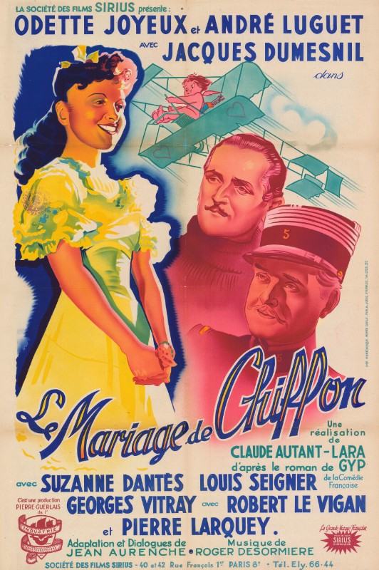 Repro 30x40cm - MARIAGE DE CHIFFON (le) - Française
