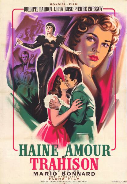 Repro 30x40cm - HAINE, AMOUR ET TRAHISON - Française