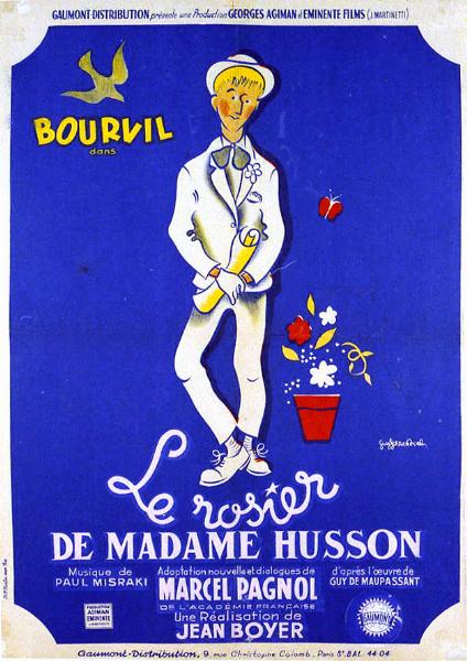 Repro 30x40cm - ROSIER DE MADAME HUSSON (le) - Française