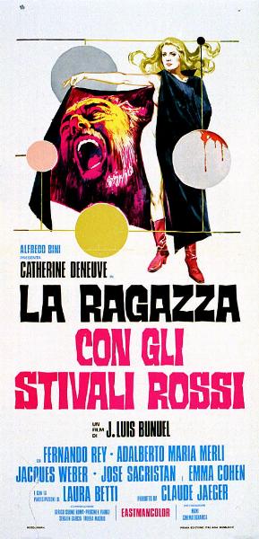 Affiche - FEMME AUX BOTTES ROUGES (la) - 33x71cm