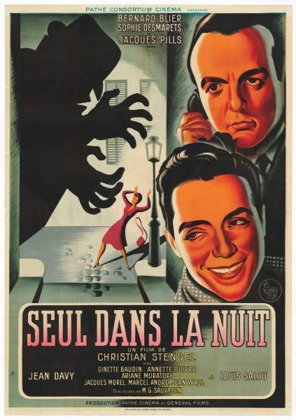 Repro 30x40cm - SEUL DANS LA NUIT - Française