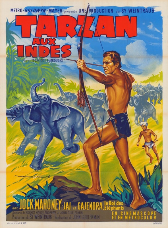 Affiche - TARZAN AUX INDES - 120x160cm