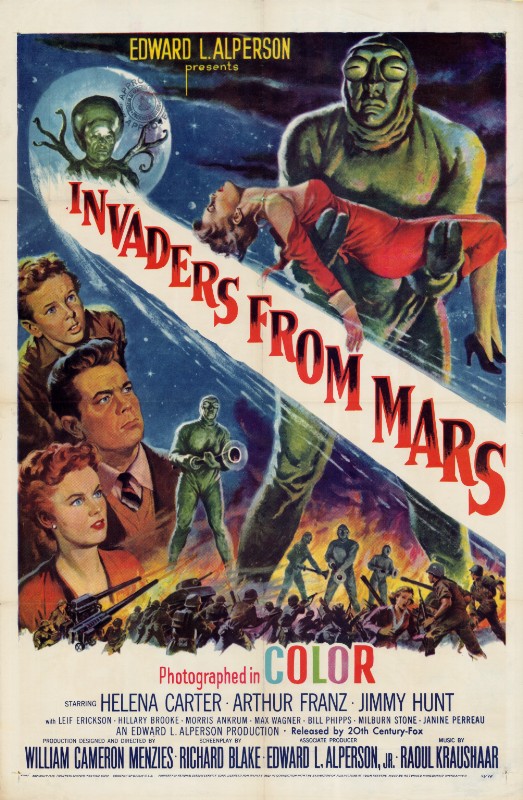 Repro 30x40cm - INVADERS FROM MARS - U.S.